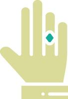 Ring in Hand Vector Icon