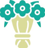 Flower Bouquet Vector Icon