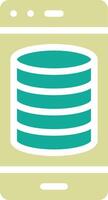 Smartphone Database Vector Icon