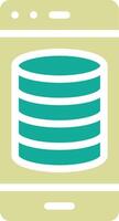 Smartphone Database Vector Icon