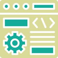 Browser Setting Vector Icon