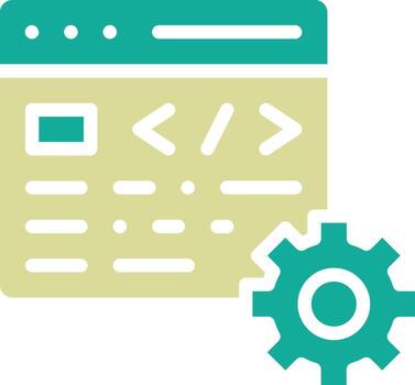 código ajustes vector icono