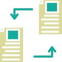 Documents Exchange Vector Icon