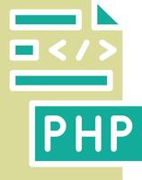 icono de vector de archivo php