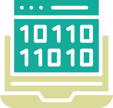 Binary Code Vector Icon