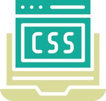 css código vector icono