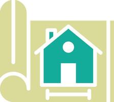 House Blueprint Vector Icon