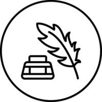 Feather Ink Vector Icon