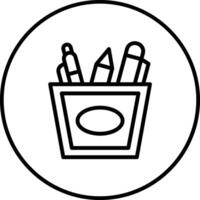 Pen Holder Vector Icon