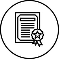 Certificate Vector Icon