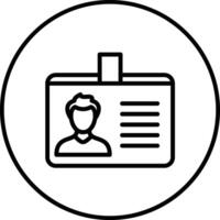 Identification Card Vector Icon