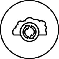 Cloud Sync Vector Icon