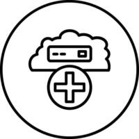 Cloud Add Vector Icon