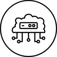 Cloud Networking Vector Icon