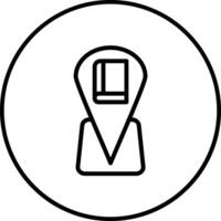 Library Location Vector Icon