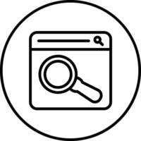 icono de vector de búsqueda web