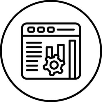 icono de vector de optimización web