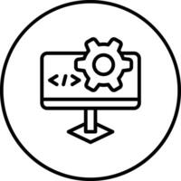 icono de vector de desarrollo web