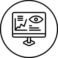 Monitoring Analytics Vector Icon