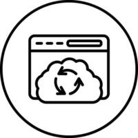 Cloud Sync Vector Icon