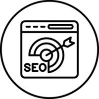 SEO Target Vector Icon