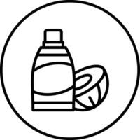 Coconut Oil Vector Icon