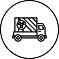 Neclear Truck Vector Icon