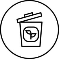 Plant Trash Vector Icon