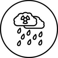 icono de vector de lluvia ácida