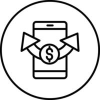 Send Money Mobile Vector Icon