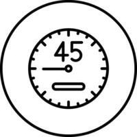 45 Minutes Vector Icon