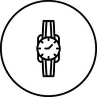 icono de vector de reloj de pulsera