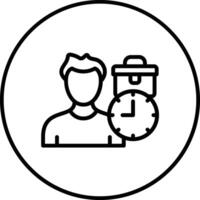 Work Time Vector Icon