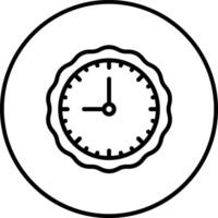 icono de vector de reloj de pared