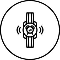 Smartwatch Alarm Vector Icon