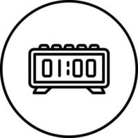 Digital Clock Vector Icon