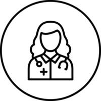 Female Doctor Vector Icon