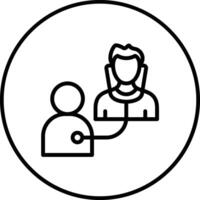 Patient Examination Vector Icon