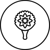 cebollín flores vector icono