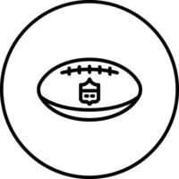 icono de vector de fútbol americano