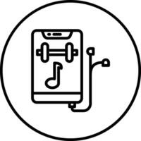 Gym Music Vector Icon