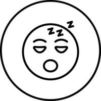 Sleeping Face Vector Icon