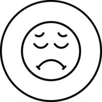 Pensive Face Vector Icon