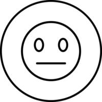 Expressionless Face Vector Icon