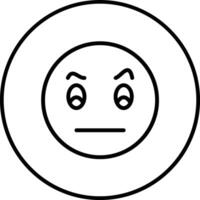 Face with Raised Eyebrow Vector Icon