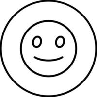 Slightly Smiling Face Vector Icon