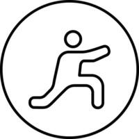 Low Lunge Right Vector Icon