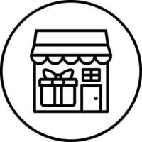 Gift Shop Vector Icon