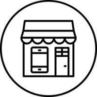 Mobile Shop Vector Icon