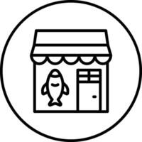 Fish Shop Vector Icon